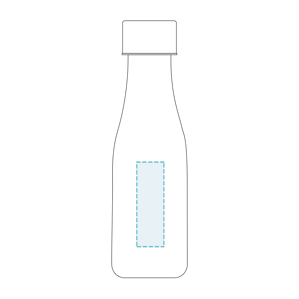 Bottle with Crystal Clear Steel Cap